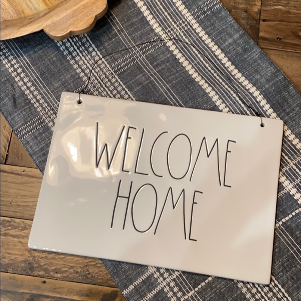 Rae Dunn Welcome Home Sign